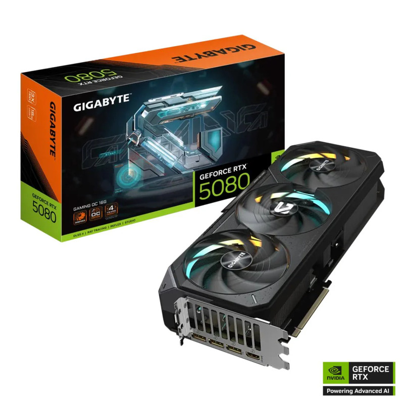 Gigabyte GeForce RTX™ 5080 Gaming OC 16GB GDDR7 Graphics Card - كرت الشاشة